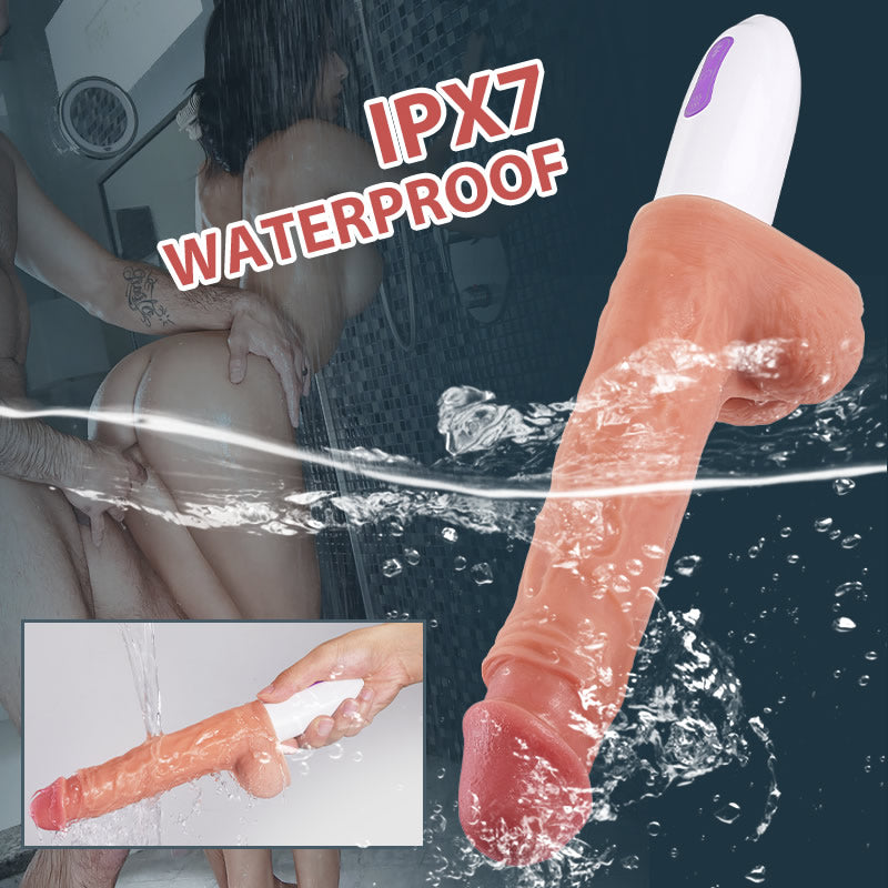 【GORĄCE】 Stretch Lover Dildo 8 Teleskopowe wibracje obrotowe i ogrzewanie